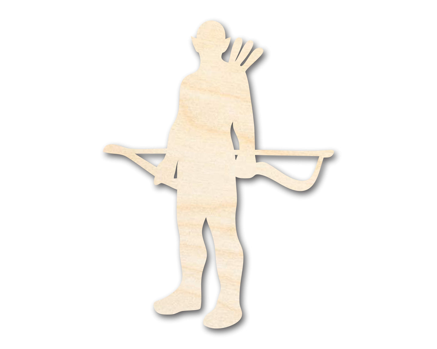 Unfinished Wood Elven Archer Shape - Craft - up to 46"