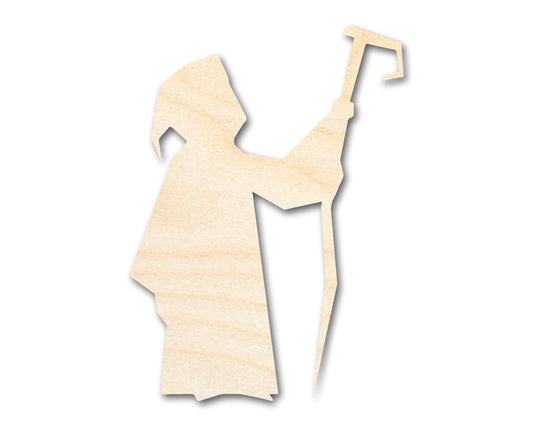 Unfinished Wood Wizard Shape - Craft - up to 46"