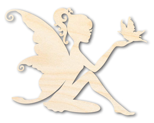 Unfinished Wood Fairy Shape - Craft - up to 46"