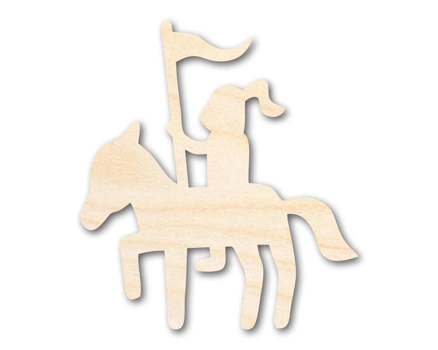 Unfinished Wood Knight Shape - Craft - up to 46"