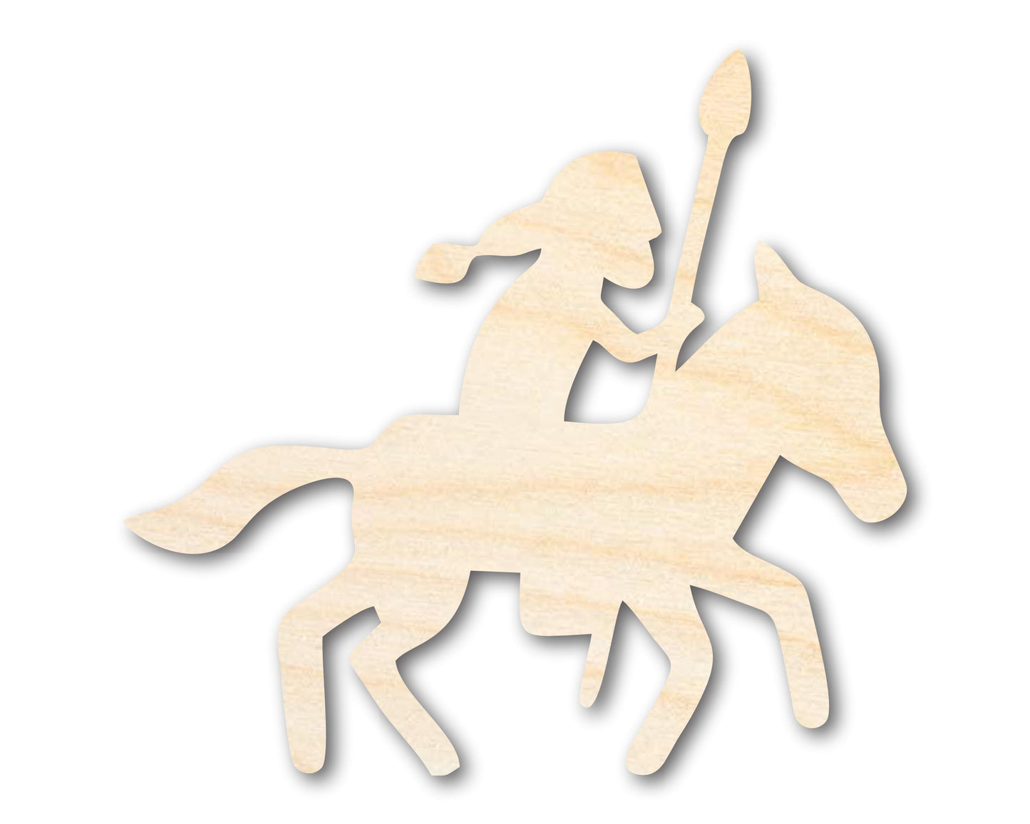 Unfinished Wood Spearman Shape - Craft - up to 46"