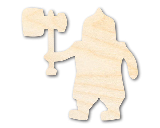 Unfinished Wood Dwarf Shape - Craft - up to 46"