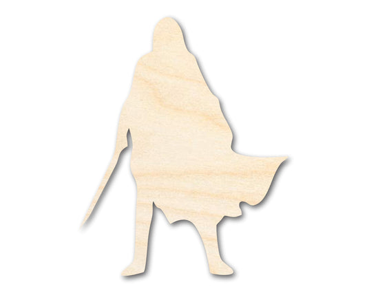 Unfinished Wood Cloak and Dagger Shape - Craft - up to 46"
