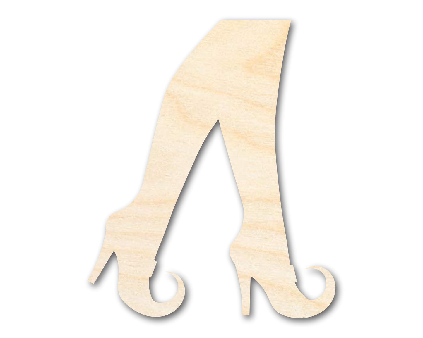 Unfinished Wood Witch Legs Shape - Craft - up to 46"