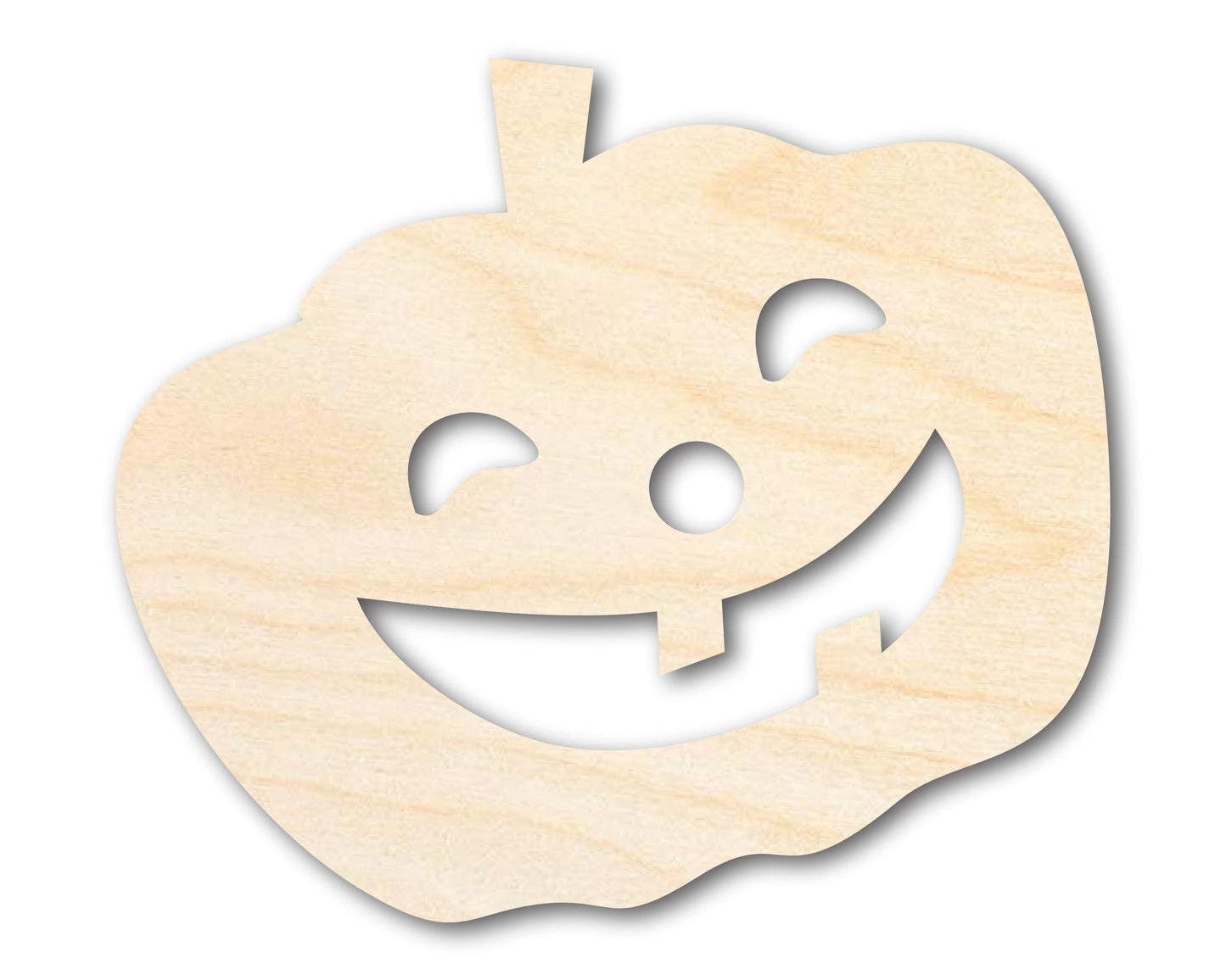 Unfinished Wood Smiling Pumpkin Shape - Craft - up to 46"