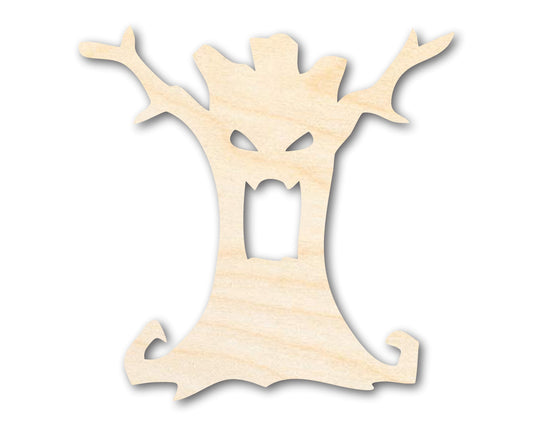 Unfinished Wood Scary Tree Shape - Craft - up to 46"