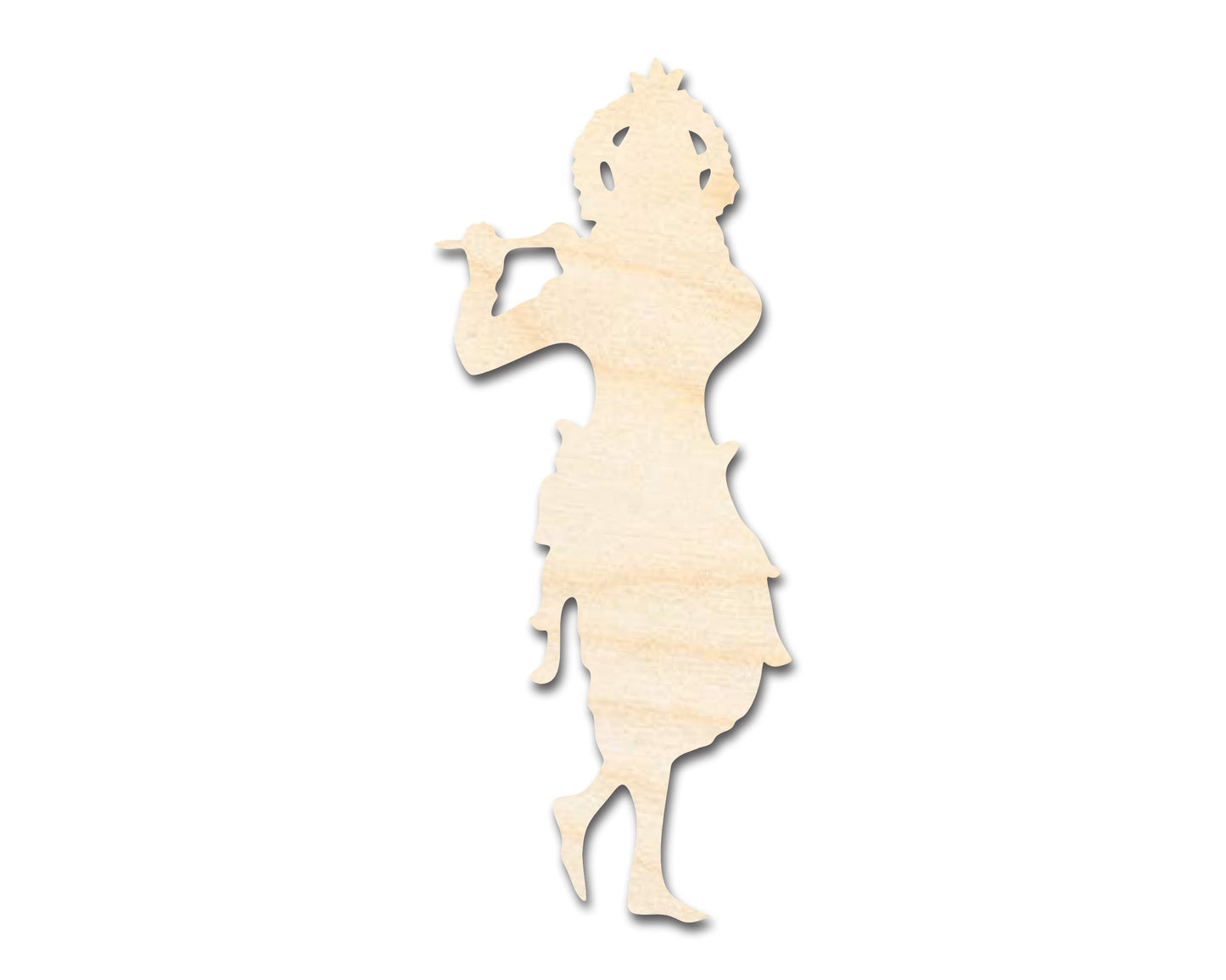 Unfinished Wood Krishna Shape - Craft - up to 46"