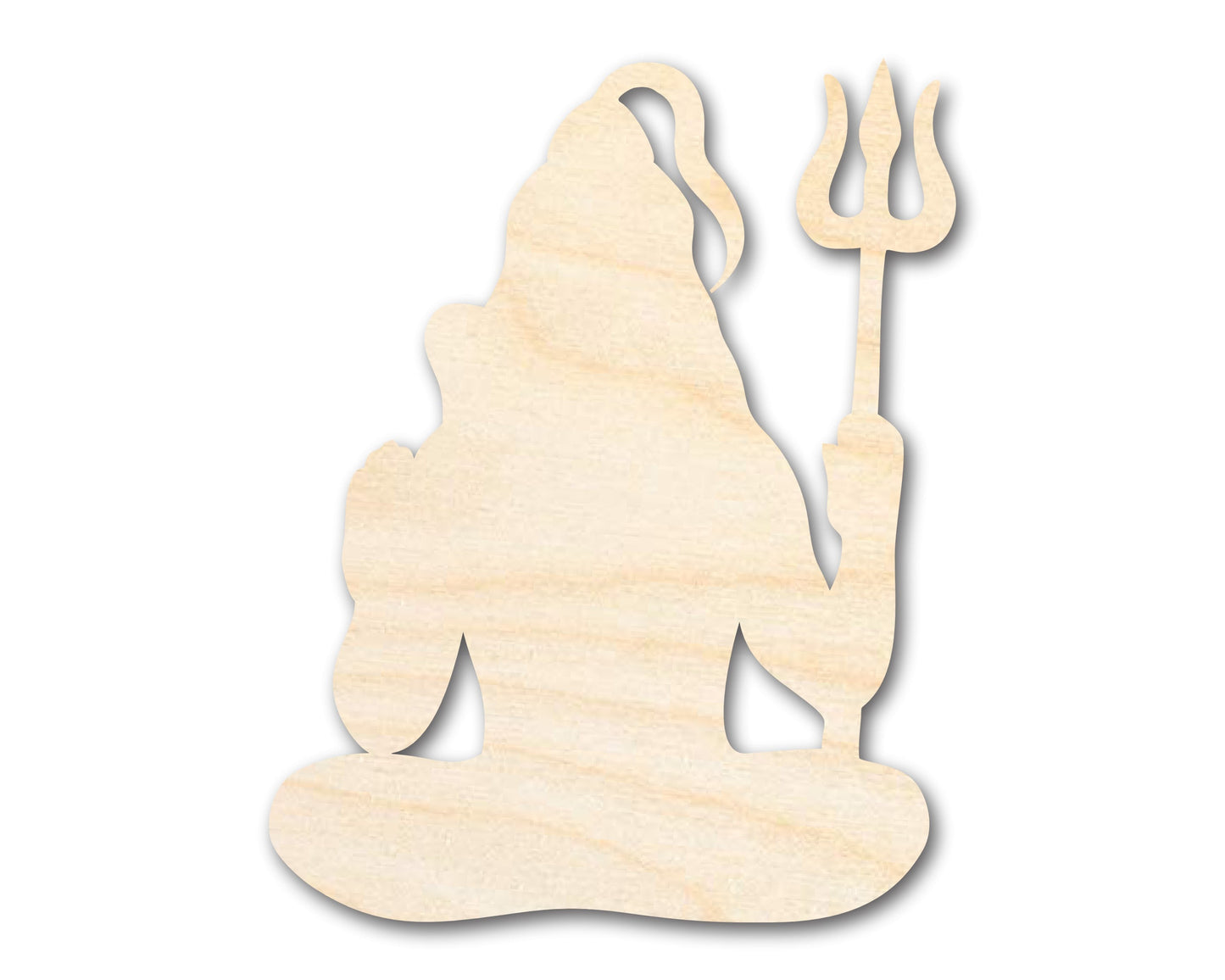 Unfinished Wood Shiva Shape - Craft - up to 46"