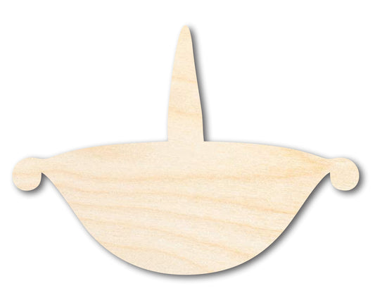Unfinished Wood Diya Shape | Diwali | Craft Cutout | up to 46" DIY