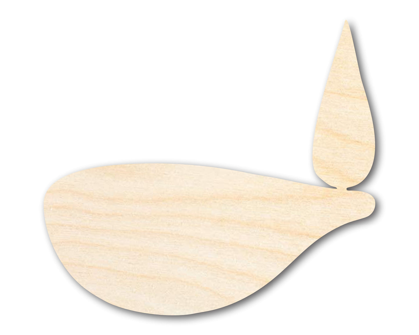 Unfinished Wood Diya Shape | Diwali | Craft Cutout | up to 46" DIY