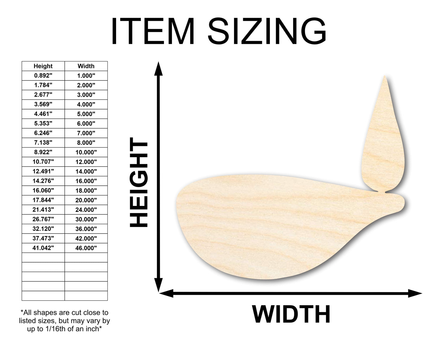 Unfinished Wood Diya Shape | Diwali | Craft Cutout | up to 46" DIY