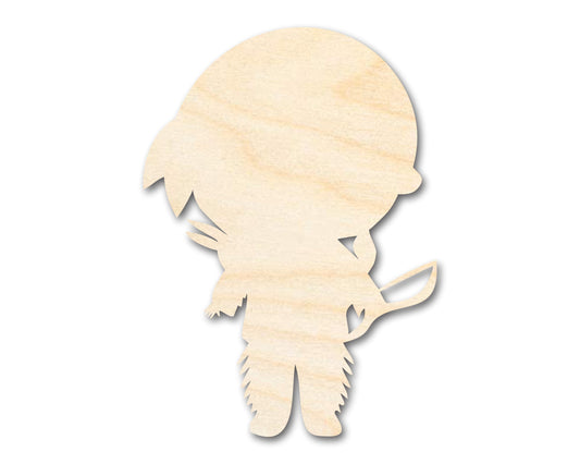 Unfinished Wood Native Boy Shape | Craft Cutout | up to 46" DIY