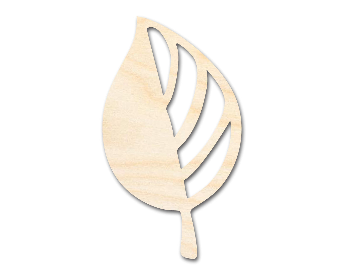 Unfinished Wood Autumn Leaf Shape | Craft Cutout | up to 46" DIY