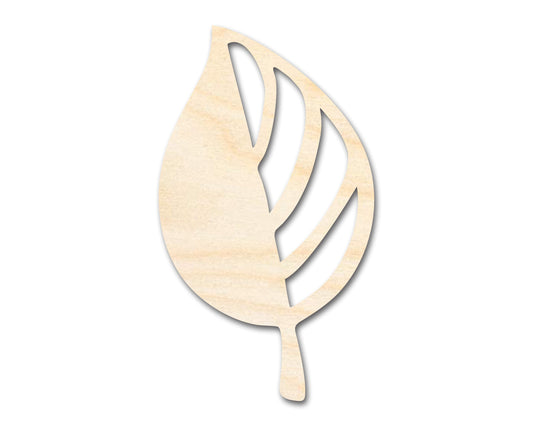 Unfinished Wood Autumn Leaf Shape | Craft Cutout | up to 46" DIY