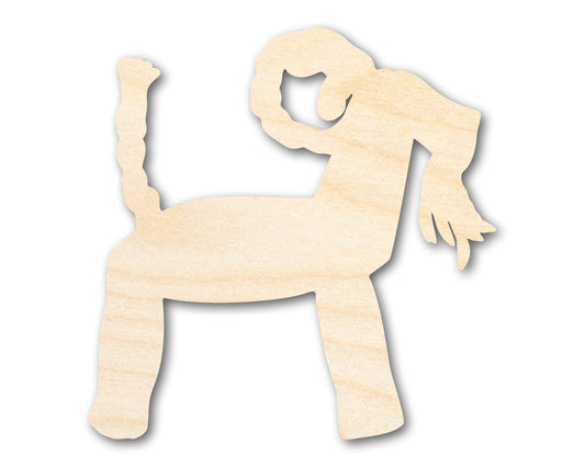 Unfinished Wood Yule Goat Shape | Craft Cutout | up to 46" DIY