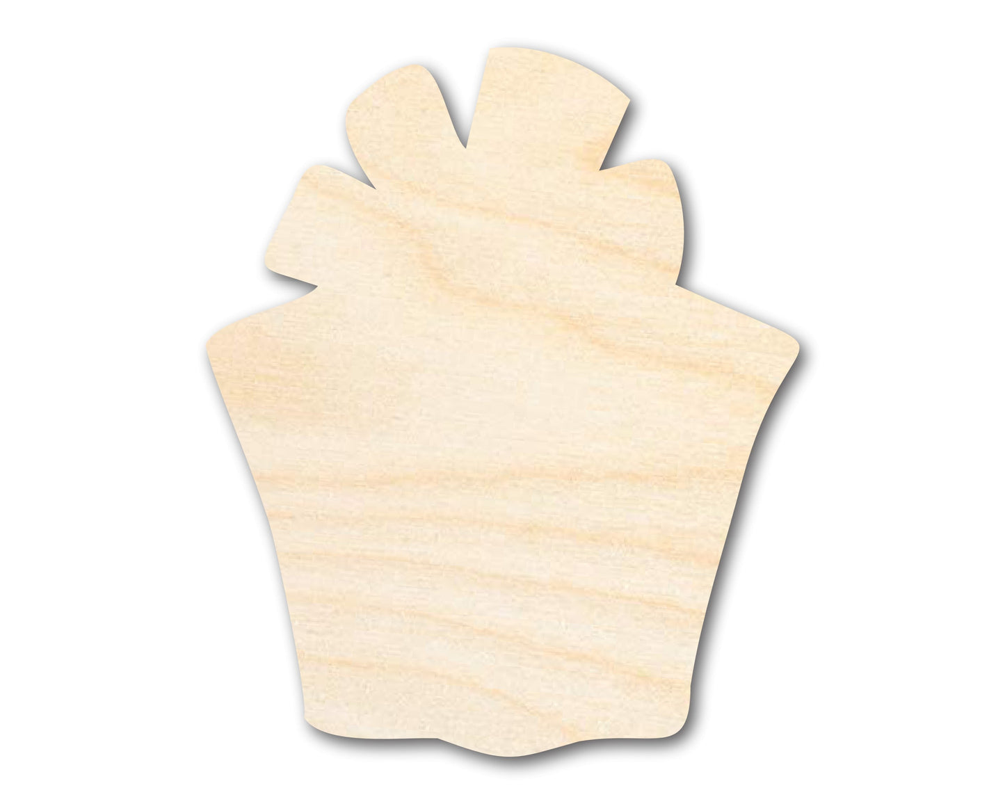 Unfinished Wood Crafty Present Shape | Craft Cutout | up to 46" DIY