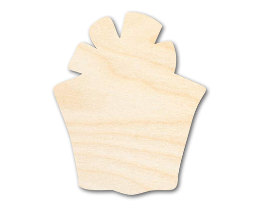 Unfinished Wood Crafty Present Shape | Craft Cutout | up to 46" DIY