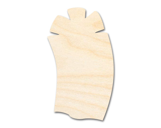Unfinished Wood Crafty Present Shape | Craft Cutout | up to 46" DIY