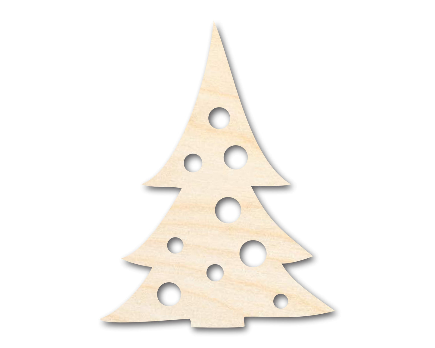 Unfinished Wood Christmas Tree Shape | Craft Cutout | up to 46" DIY