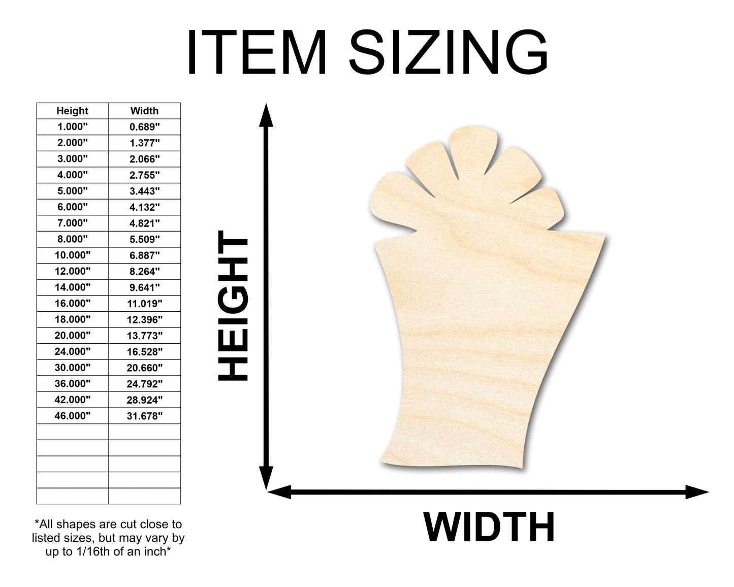 Unfinished Wood Crafty Present Shape | Craft Cutout | up to 46" DIY