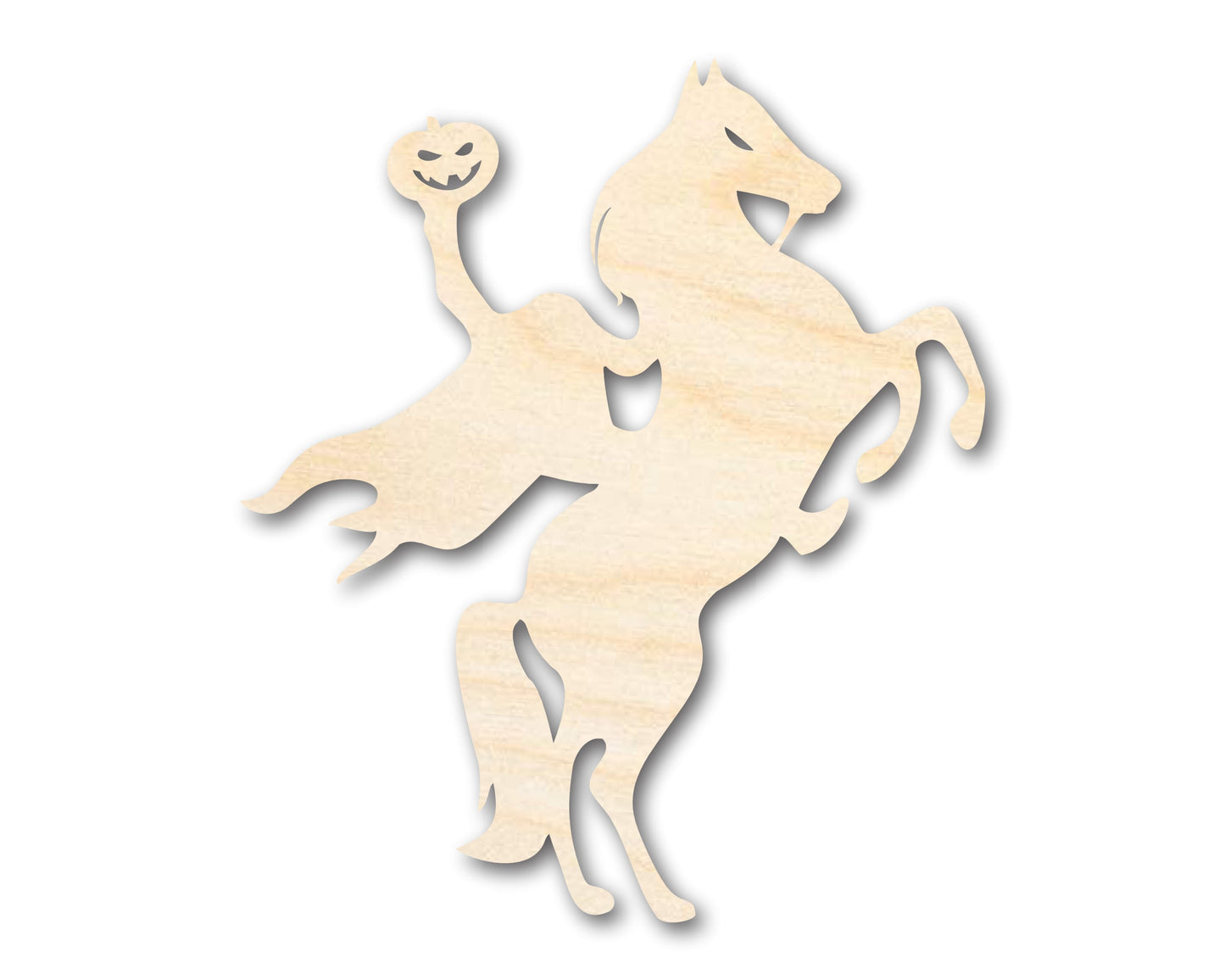 Unfinished Wood Headless Horseman Shape | Craft Cutout | up to 46" DIY