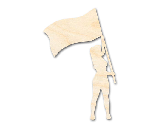 Unfinished Color Guard Shape | Craft Cutout | up to 46" DIY