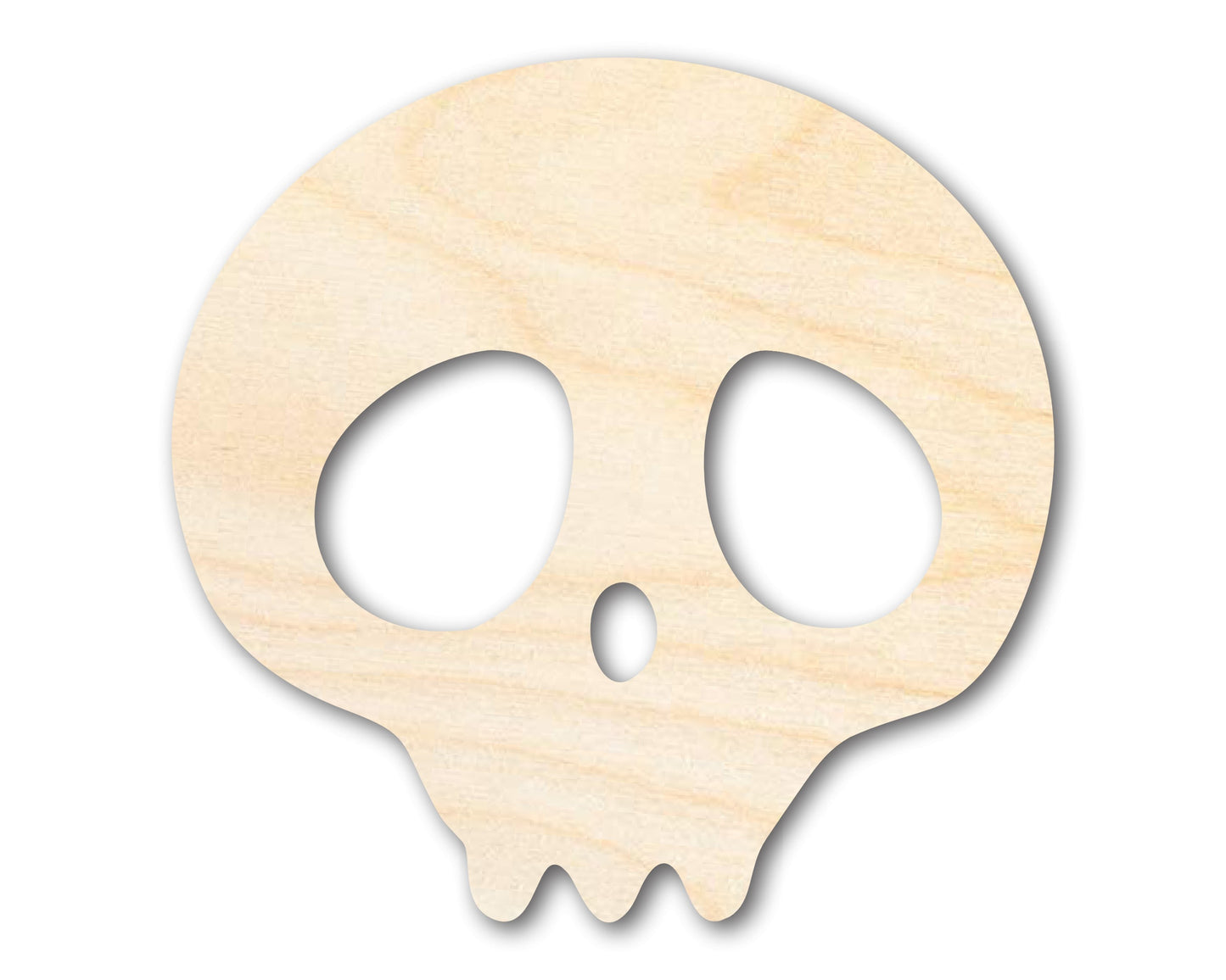 Unfinished Cute Skull Shape | Craft Cutout | up to 46" DIY