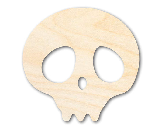 Unfinished Cute Skull Shape | Craft Cutout | up to 46" DIY