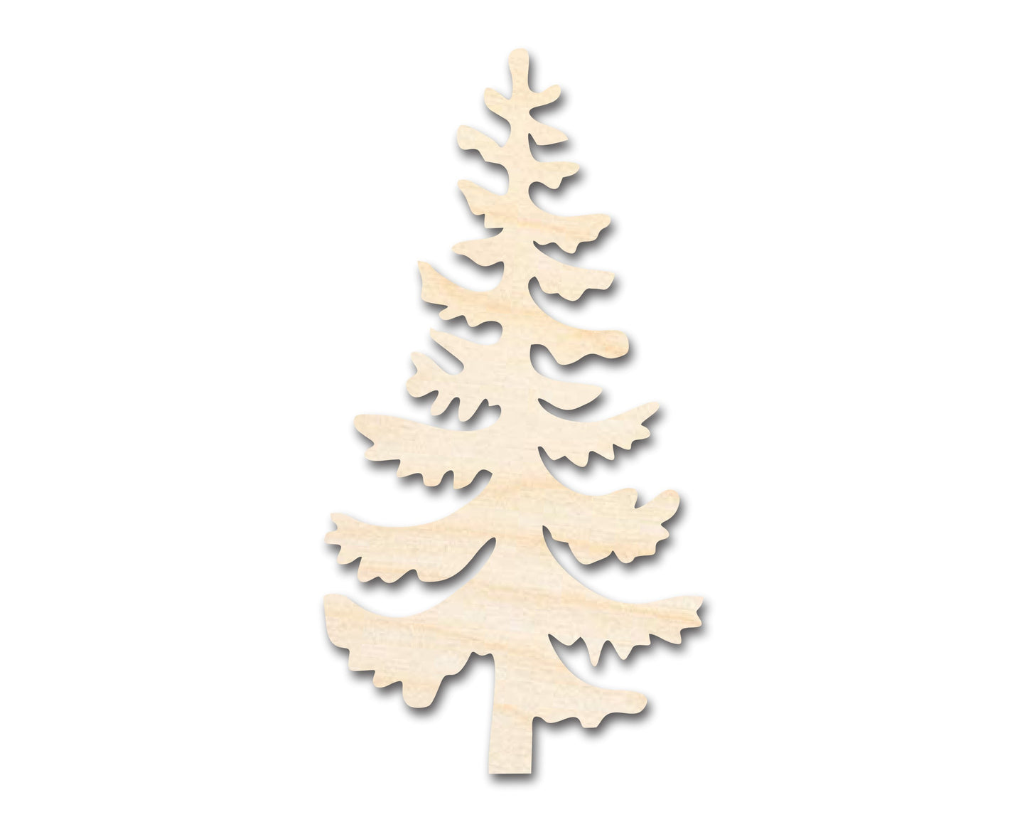 Unfinished Wood Pine Tree Shape - Craft - up to 46"