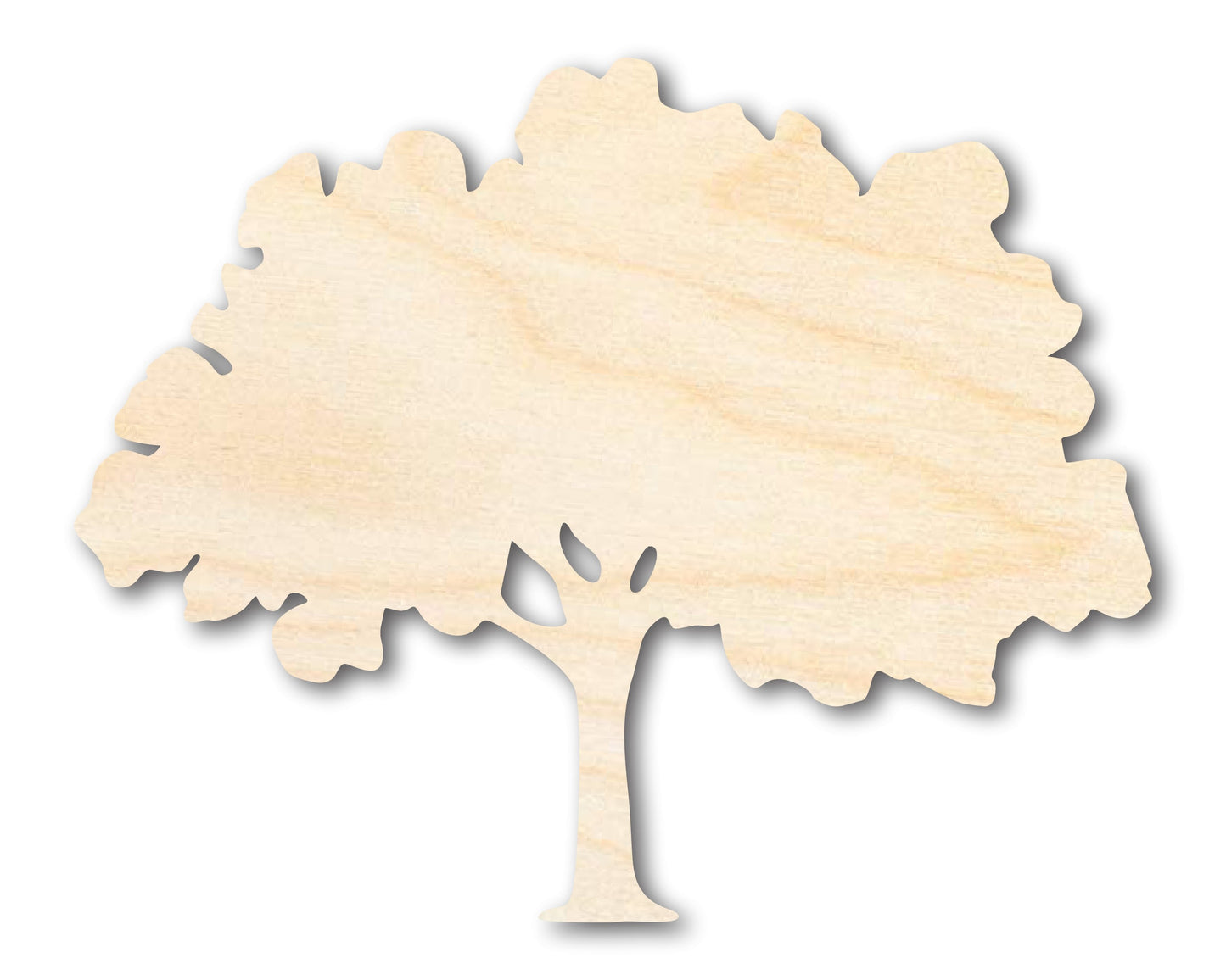 Unfinished Wood Oak Tree Shape - Craft - up to 46"