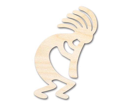 Unfinished Wood Kokopelli Shape - Craft - up to 46"