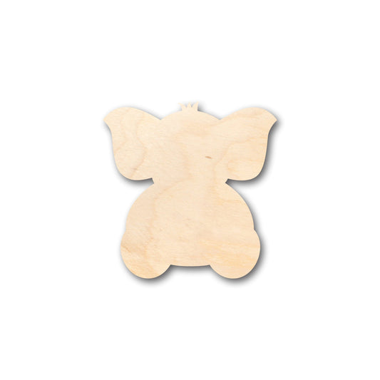 Unfinished Wood Baby Elephant Shape - Craft - up to 46" DIY