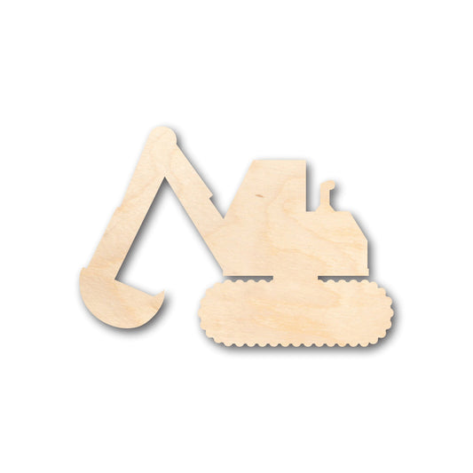 Unfinished Wood Back Hoe Construction Shape - Craft - up to 46" DIY