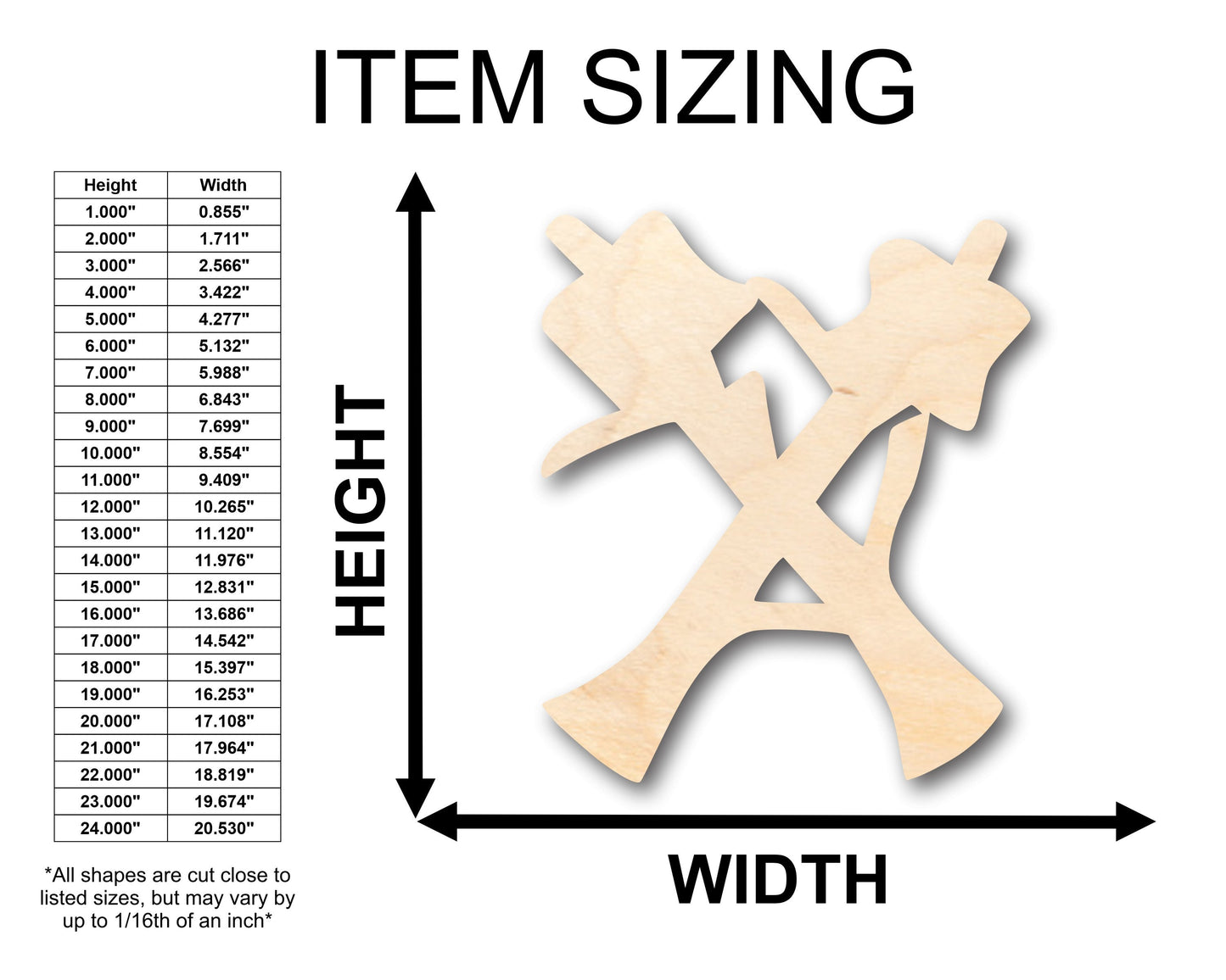 Unfinished Wood Branch Stick Smores Shape - Craft - up to 46" DIY