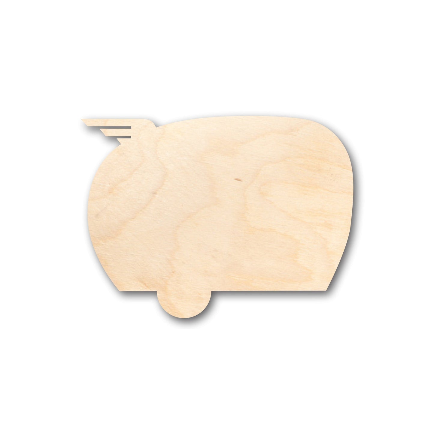 Unfinished Wood Camper Trailer Shape - Craft - up to 46" DIY