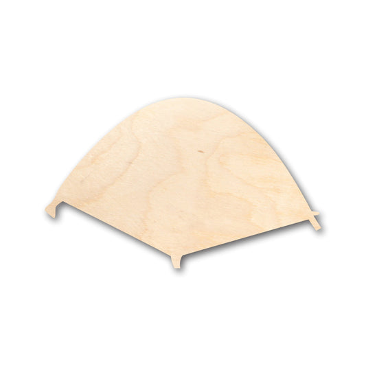 Unfinished Wood Camping Tent Shape - Craft - up to 46" DIY