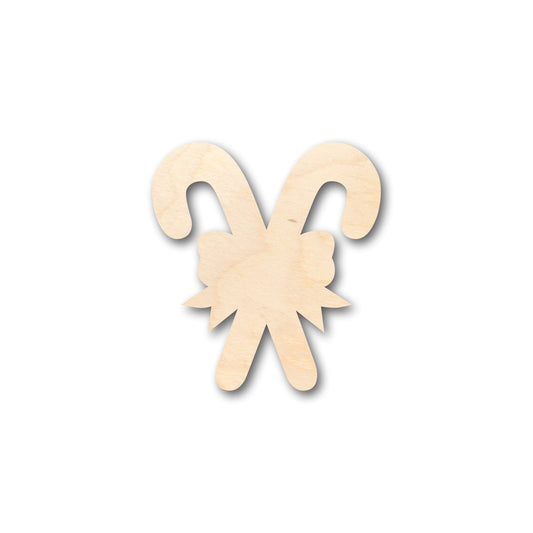 Unfinished Wood Candy Cane Shape - Craft - up to 46" DIY