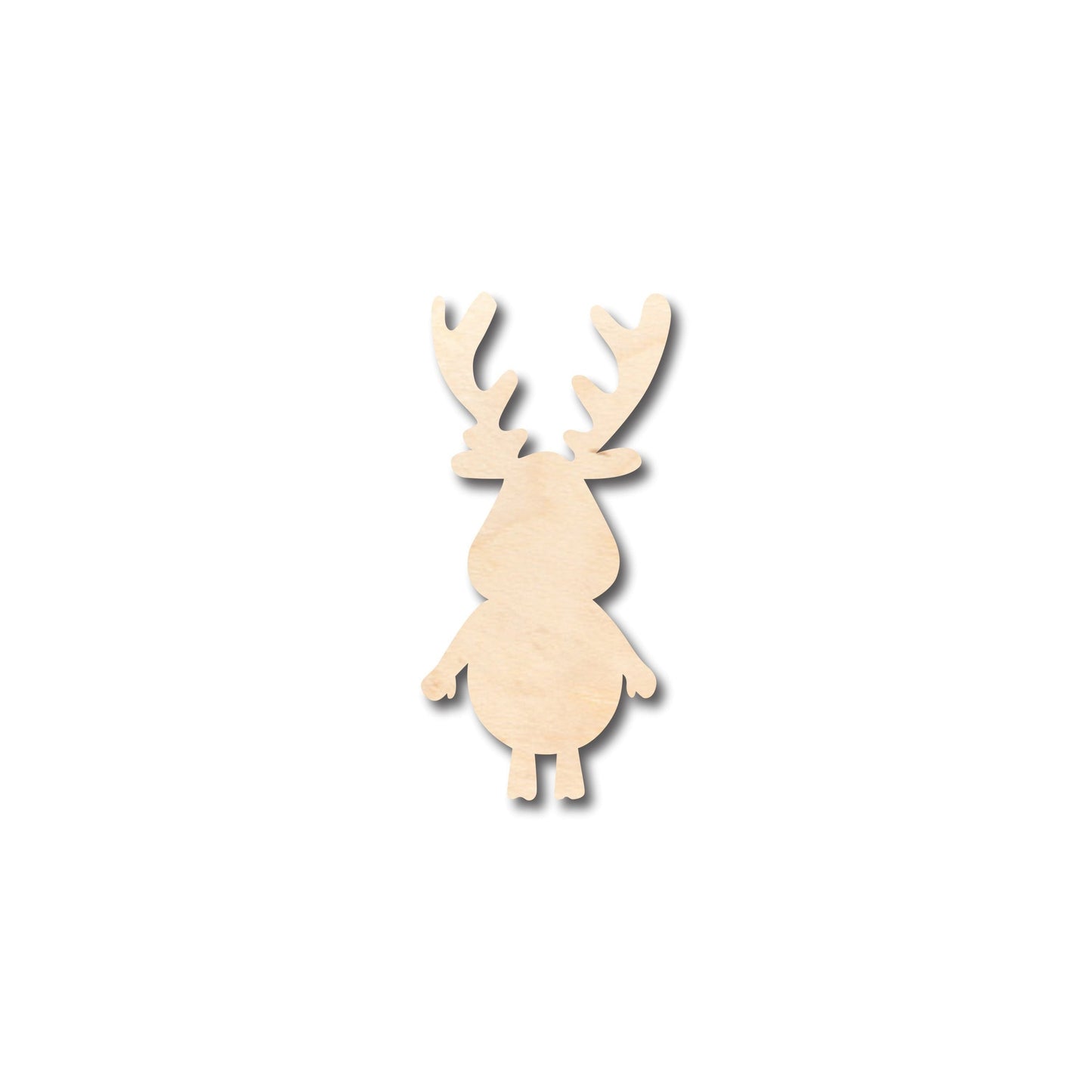 Unfinished Wood Cartoon Deer Moose Shape - Craft - up to 46" DIY