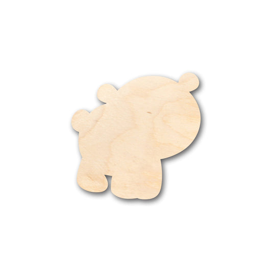 Unfinished Wood Cute Baby Bear Shape - Craft - up to 46" DIY