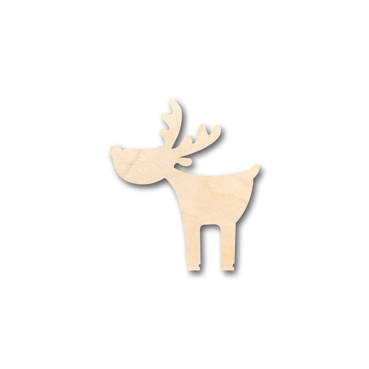 Unfinished Wood Cute Deer Moose Shape - Craft - up to 46" DIY