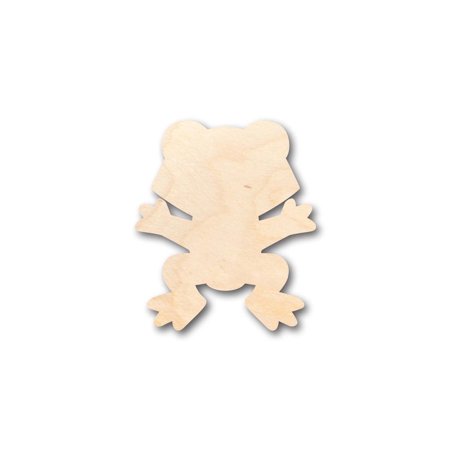Unfinished Wood Cute Frog Shape - Craft - up to 46" DIY