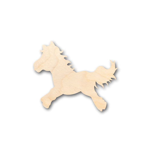 Unfinished Wood Cute Horse Shape - Craft - up to 46" DIY