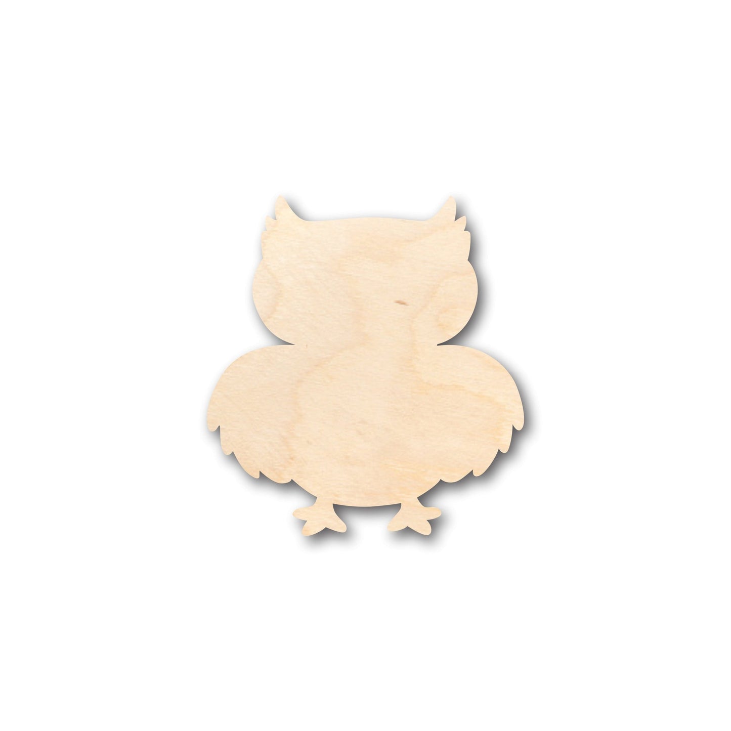 Unfinished Wood Cute Owl Shape - Craft - up to 46" DIY