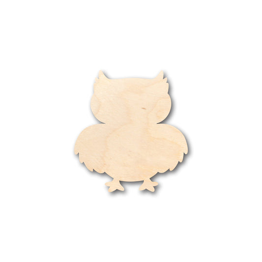 Unfinished Wood Cute Owl Shape - Craft - up to 46" DIY