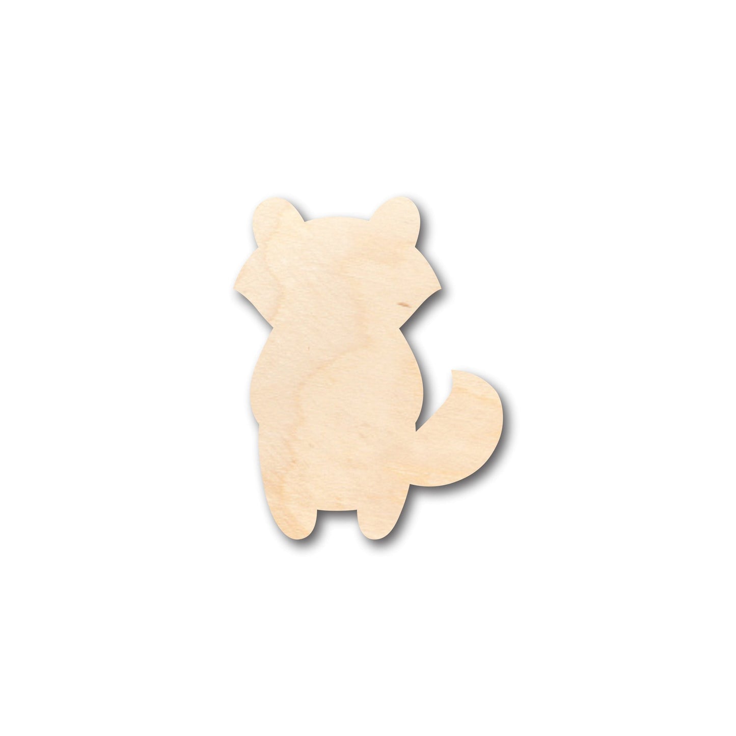 Unfinished Wood Cute Raccoon Shape - Craft - up to 46" DIY