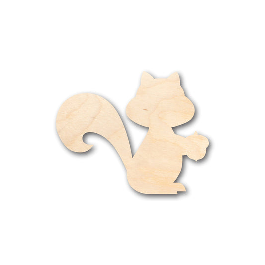 Unfinished Wood Cute Squirrel Shape - Craft - up to 46" DIY