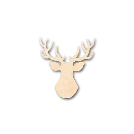 Unfinished Wood Deer Antlers Buck Shape - Craft - up to 46" DIY