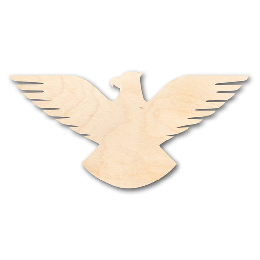 Unfinished Wood Eagle Patriotic Shape - Craft - up to 46" DIY