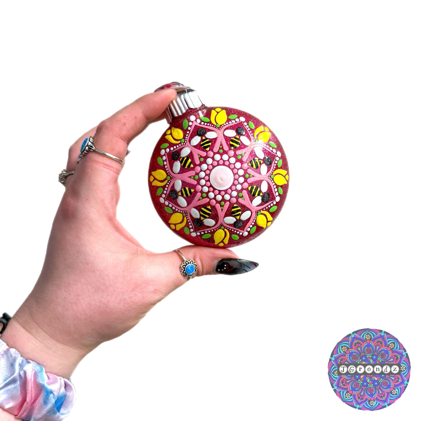 3” Bee Mandala Ornament