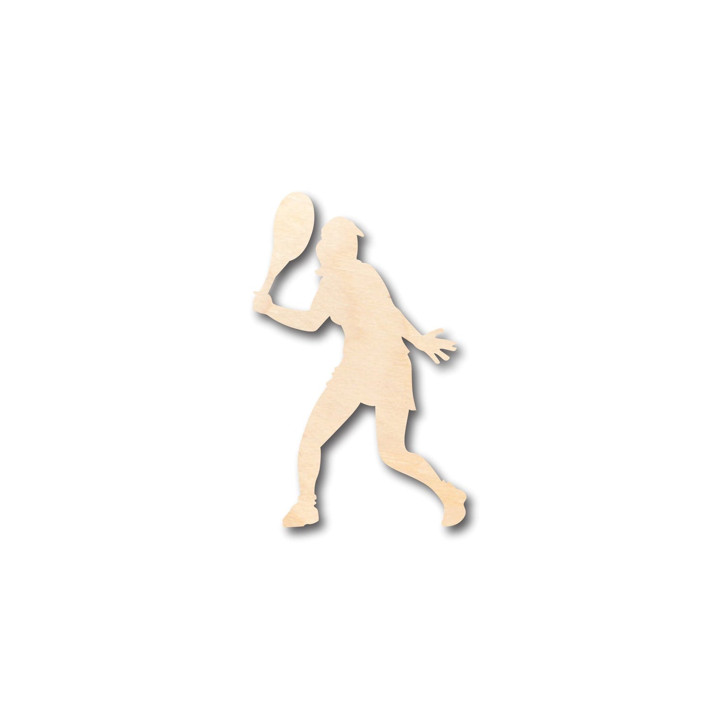 Unfinished Wood Girl Tennis Shape - Craft - up to 46" DIY